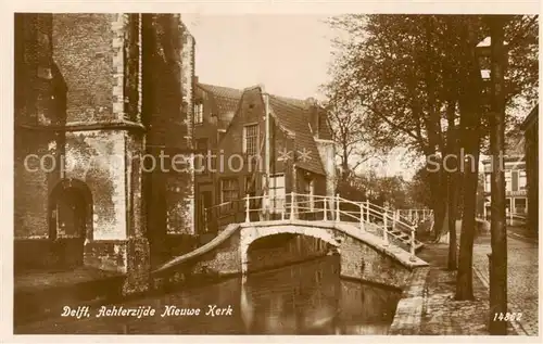 AK / Ansichtskarte  Delft_NL Achterzijde Nieuwe Kerk 