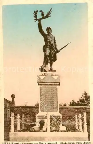 AK / Ansichtskarte Effry_02_Aisne Monument aux Morts Kriegerdenkmal 