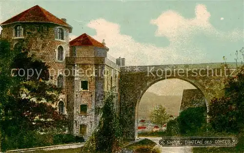 AK / Ansichtskarte  Namur_sur_Meuse Château des Comtes Schloss Feldpost Namur_sur_Meuse