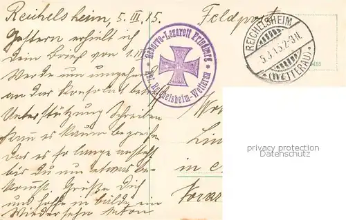 AK / Ansichtskarte 73794870 Bad_Nauheim Kurhaus Feldpost Stempel Reserve-Lazarett Bad_Nauheim