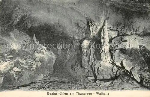 AK / Ansichtskarte Interlaken_BE Beatushoehlen am Thunersee Walhalla Interlaken_BE