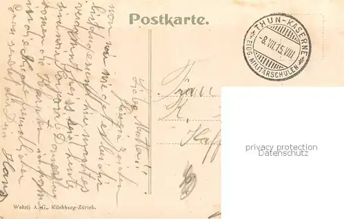 AK / Ansichtskarte Thun_BE Burg Feldpost Thun_BE