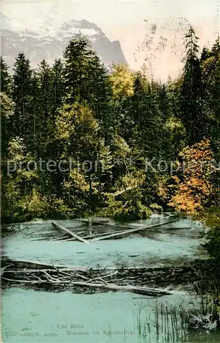 AK / Ansichtskarte Frutigen_BE Lac Bleu Blausee im Kandertal Berner Alpen Frutigen BE