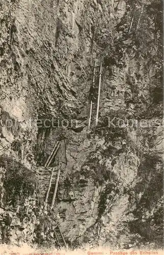 AK / Ansichtskarte Leukerbad_VS Gemmi Passage des Echelles 