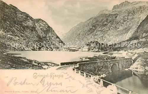 AK / Ansichtskarte Grimsel_Hospiz Bergsee Berghotel Berner Alpen 