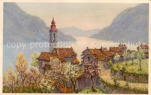 AK / Ansichtskarte Ronco_sopra_Ascona Kuenstlerkarte No. 7 Ronco_sopra_Ascona