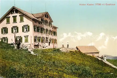 AK / Ansichtskarte Appenzell_IR Hohen Kasten Gasthaus Appenzeller Alpen Appenzell IR