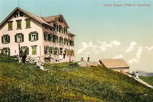 AK / Ansichtskarte Appenzell_IR Hohen Kasten Gasthaus Appenzeller Alpen Appenzell IR