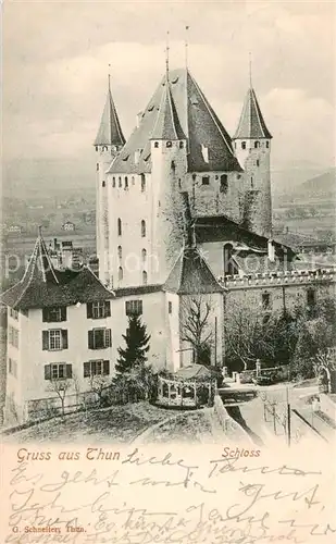 AK / Ansichtskarte Thun_BE Schloss Aussenansicht Thun_BE
