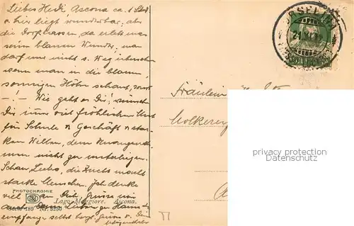 AK / Ansichtskarte Ascona_Lago_Maggiore_TI Partie am See  