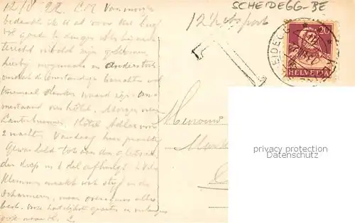 AK / Ansichtskarte Scheidegg_BE Hotel Belvedere Aussenansicht Scheidegg BE