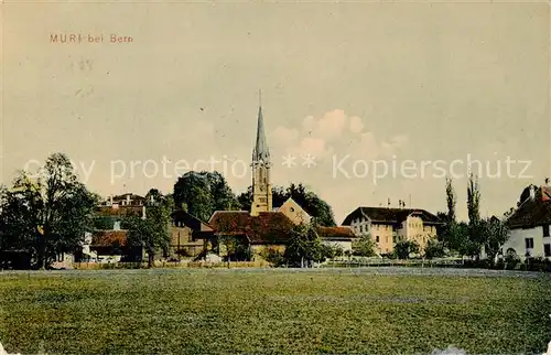 AK / Ansichtskarte Muri_BE Teilansicht m. Kirche Muri_BE