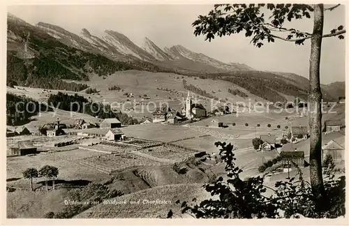 AK / Ansichtskarte Wildhaus__SG Wildhaus m. Wildpark u. Charfirsten 