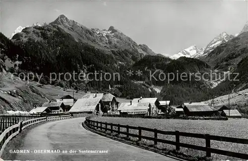 AK / Ansichtskarte Gadmen_BE Teilansicht a. d. Sustenstrasse 