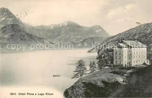 AK / Ansichtskarte Lago_Ritom_Ambri_TI Hotel Piora m. See 