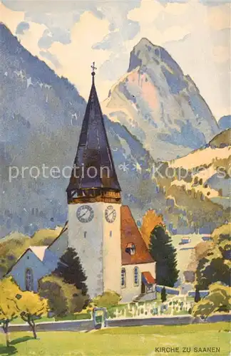 AK / Ansichtskarte Saanen_BE Kirche zu Saanen 