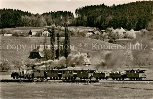 AK / Ansichtskarte Baden__AG Hundert Jahre Schweizer Eisenbahn   Spanisch Broetli Bahn 