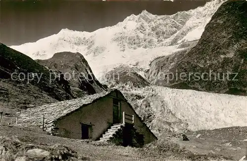 AK / Ansichtskarte Saas Fee_VS Gletscheralp Taeschhorn u. Dom 