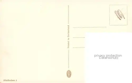 AK / Ansichtskarte Adelboden_BE Chalet   Malerei 