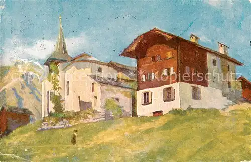 AK / Ansichtskarte Grimentz_VS Teilansicht d. Dorfes 