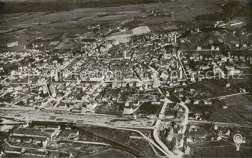 AK / Ansichtskarte  Ravensburg__Wuerttemberg Fliegeraufnahme v. Ballon d. Grafen Zeppelin ges. 