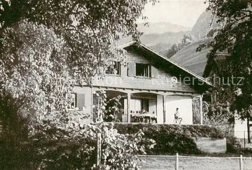 AK / Ansichtskarte Beckenried_Vierwaldstaettersee Chalet Ab der Halde Aussenansicht 