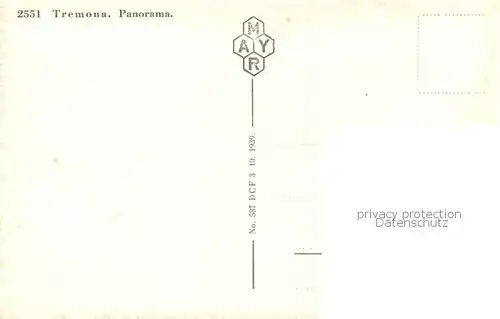 AK / Ansichtskarte Tremona_TI Panorama 