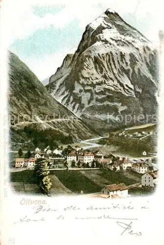 AK / Ansichtskarte Olivone_TI Panorama 