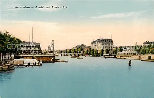 AK / Ansichtskarte  Amsterdam__NL Amstel met Amstel Hotel 