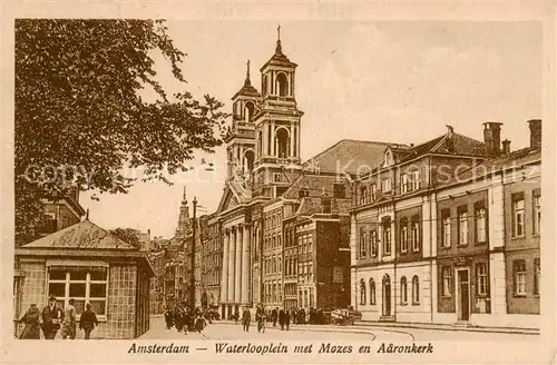 AK / Ansichtskarte  Amsterdam__NL Waterlooplein met Mozes en Adronkerk 