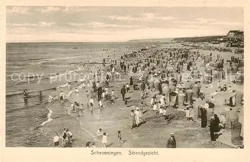 AK / Ansichtskarte  Scheveningen_NL Strandgezicht 