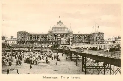 AK / Ansichtskarte  Scheveningen_NL Pier en Kurhaus 