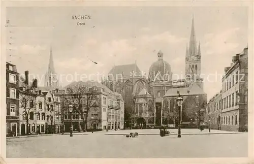 AK / Ansichtskarte 73795211 Aachen Dom Feldpost Aachen