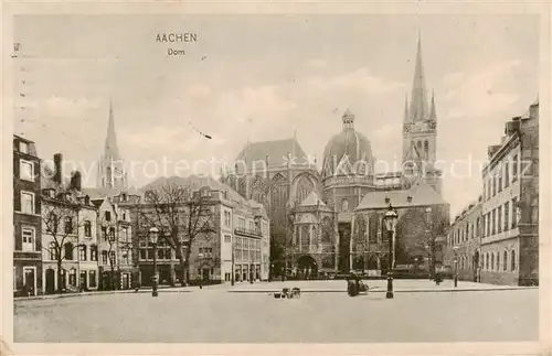 AK / Ansichtskarte  Aachen Dom Feldpost Aachen