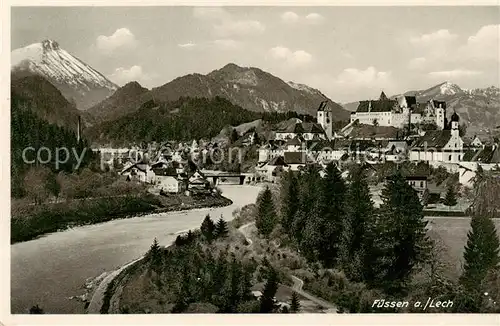 AK / Ansichtskarte  Fuessen_Allgaeu Panorama Fuessen Allgaeu