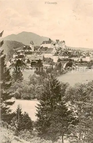 AK / Ansichtskarte  Fuessen_Allgaeu Panorama Fuessen Allgaeu