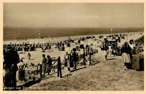 AK / Ansichtskarte  Bergen_aan_Zee_NL Strandgezicht 