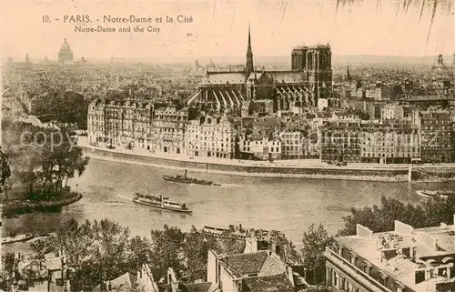 AK / Ansichtskarte Paris_75 Notre Dame et la Cite 