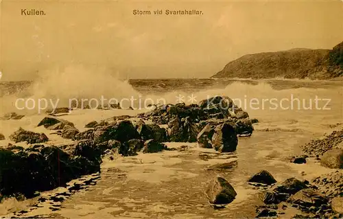 AK / Ansichtskarte  Kullen_Sweden Storm vid Svartahallar 