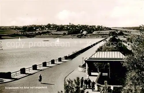 AK / Ansichtskarte  Langscheid_Sorpesee Sorpedamm Panorama Langscheid Sorpesee