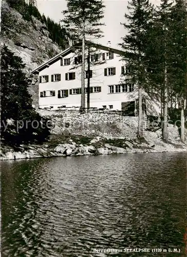 AK / Ansichtskarte Seealpsee_Saentis_IR Berggasthaus Seealpsee 