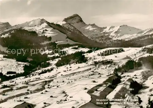 AK / Ansichtskarte Krummenau__SG Blick auf Wolzenalp und Spoer 