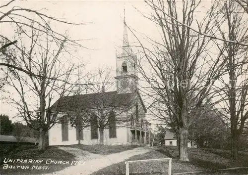 AK / Ansichtskarte  Bolton_Massachusetts_USA Unitrarian Church 