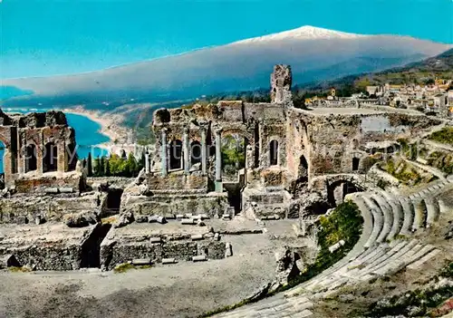 AK / Ansichtskarte  Taormina_Sicilia_IT Teatro Greco La arena 