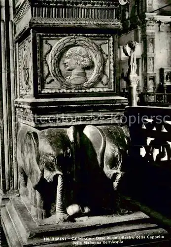 AK / Ansichtskarte  Rimini_IT Cattedrale Base di un pilastro della Cappelia della Madonna dell'Acqua 