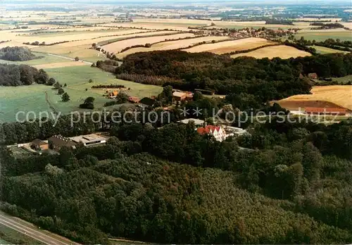 AK / Ansichtskarte  Travenbrueck Benediktiner Priorat St Ansgar Nuetschau Fliegeraufnahme Travenbrueck