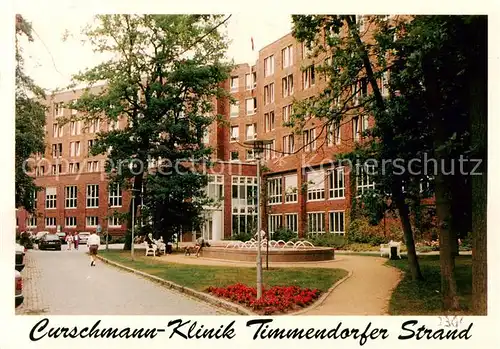 AK / Ansichtskarte 73795420 Timmendorfer_Strand Curschmann Klinik Timmendorfer_Strand