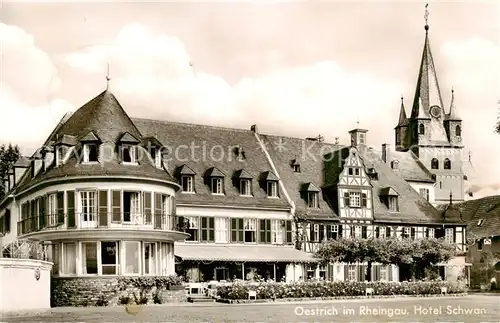 AK / Ansichtskarte  Oestrich-Winkel Hotel Schwan Oestrich-Winkel