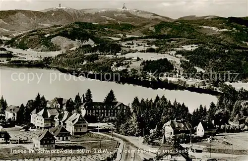 AK / Ansichtskarte  Titisee mit Feldberg und Seebuck Titisee