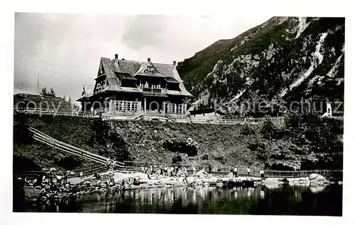 AK / Ansichtskarte  Tatry_Vysoke_Wysokie_Gebirge Caly Narod buduje suoja Stoila 